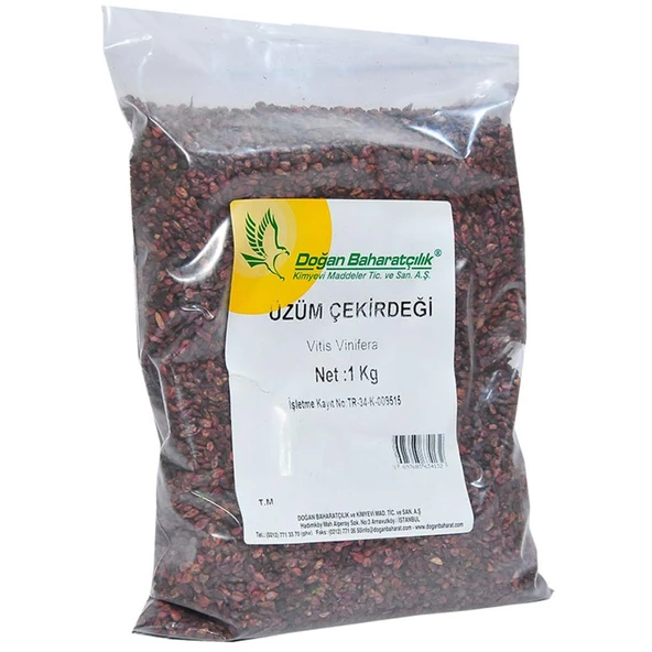 Doğan Baharatçılık Üzüm Çekirdeği 1Kg Kiloluk Ekonomik Tane ürün görseli 1