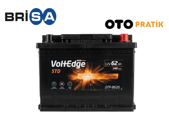 Otopratik VoltEdge 12 V 62 Ah 540 A (En) Akü-2026 ürün görseli 1