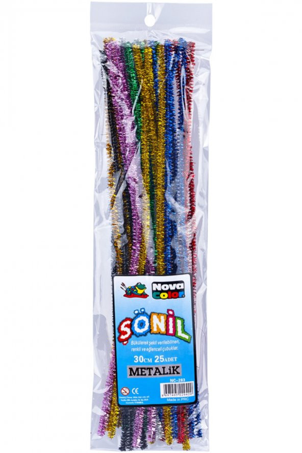 Nova Color Nc-283 Metalik Şönil 25li 30cm ürün görseli 1