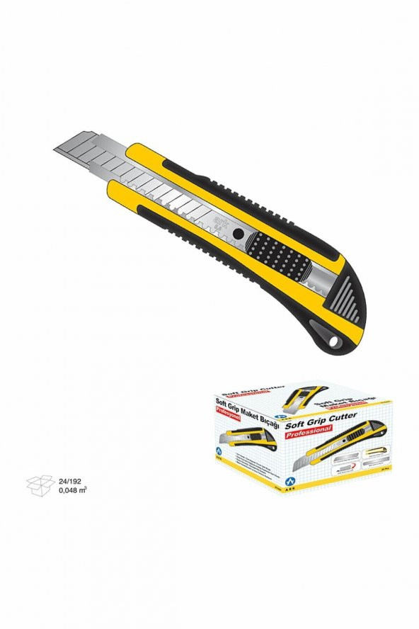 Ark 3a 379 Maket Bıçağı Soft Grıp Metal Büyük Boy ürün görseli 1