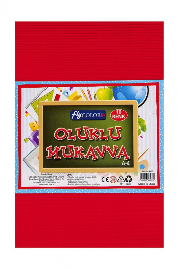 Fly Mukavva Oluklu A4 10lu ürün görseli 1