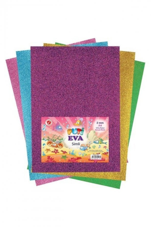 Puti Karışık Renk A4 Simli Eva 10lu 1130 ürün görseli 1