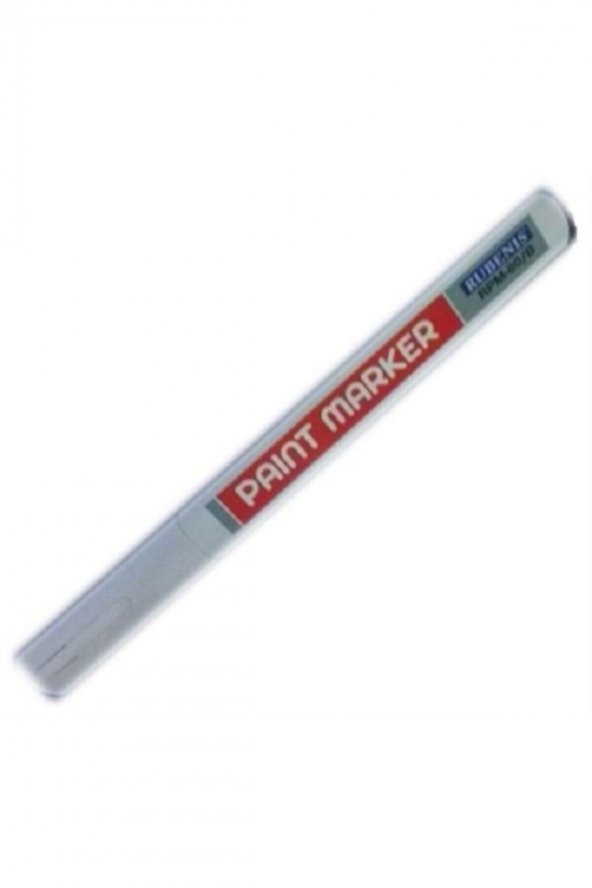 Rubenis Paint Marker Kalem Beyaz Rpm-80/b (DEMİRBAŞ KALEMİ) Lastik Yanak Kalemi ürün görseli 1