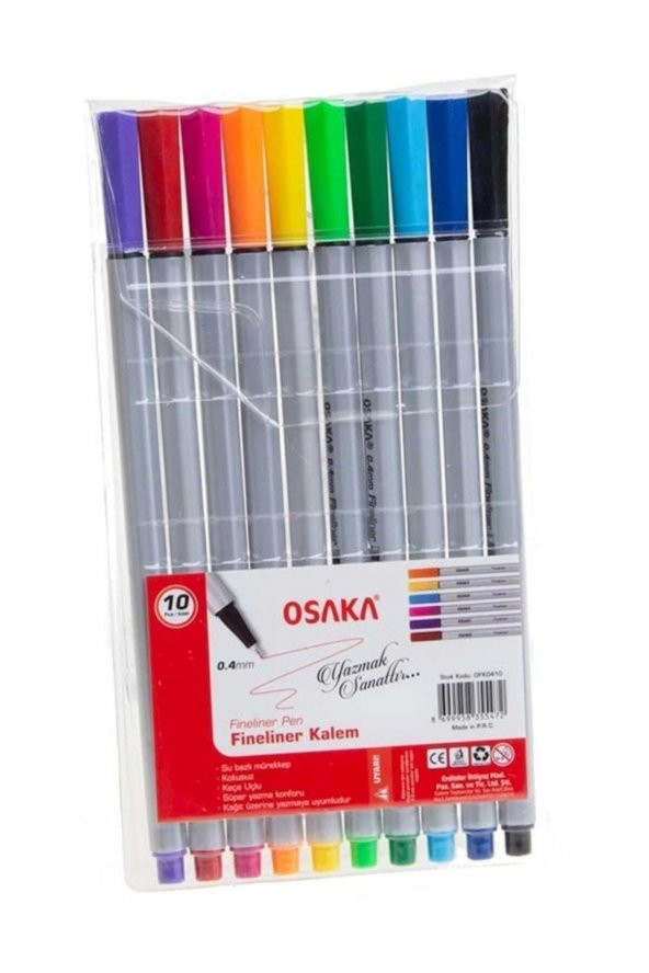 Fineliner Kalem Seti 10 Adet Ofk0410 ürün görseli 1