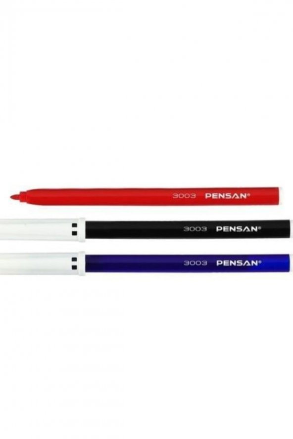 Pensan Ofis Tipi Keçeli Kalem 3 Renk Set 3003 ürün görseli 1
