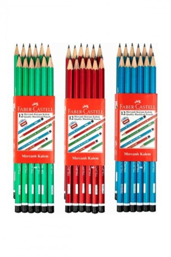 Faber Castell Mercanlı Kurşun Kalem 12 Adet ürün görseli 1