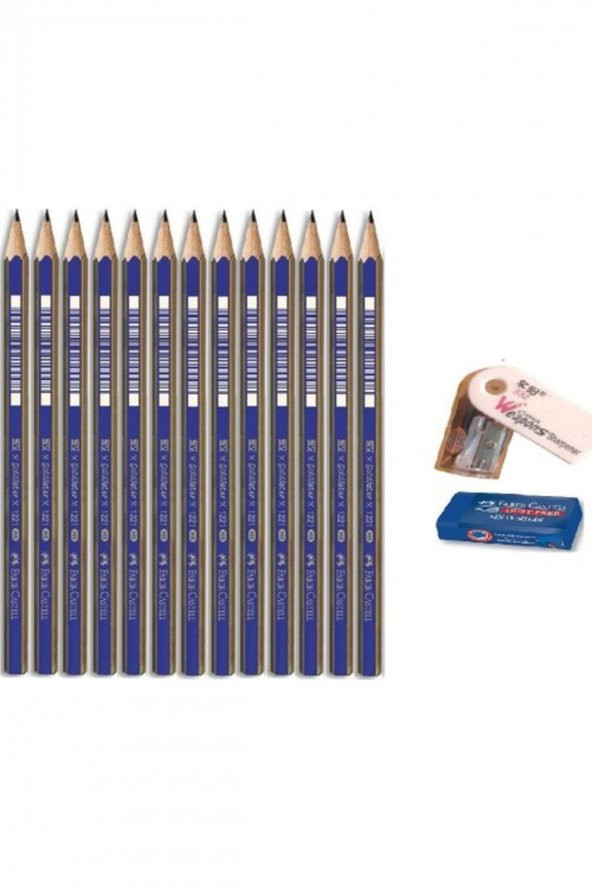 Faber Castell Faber-castell Resim Kalemi Dereceli Kalem Seti Karakalem Seti 4h 3h 2h H Hb 13lü Set ürün görseli 1