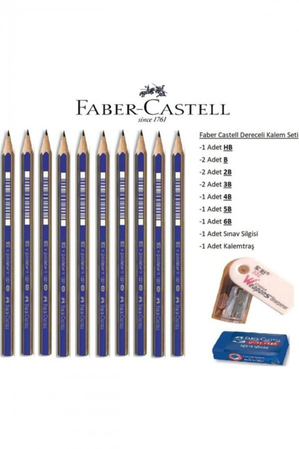 Faber Castell Faber-castell Dereceli Kalem Seti 10lu ürün görseli 1