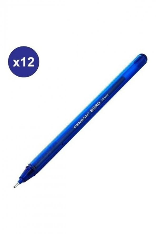 Pensan Büro 1.0 Mm Mavi Tükenmez Kalem 12 Adet Tk.k ürün görseli 1