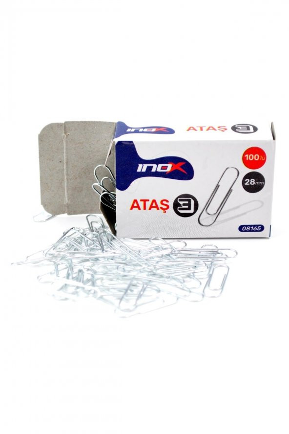 inox 28 mm Ataş 100lü  12 Kutu - Resim 2