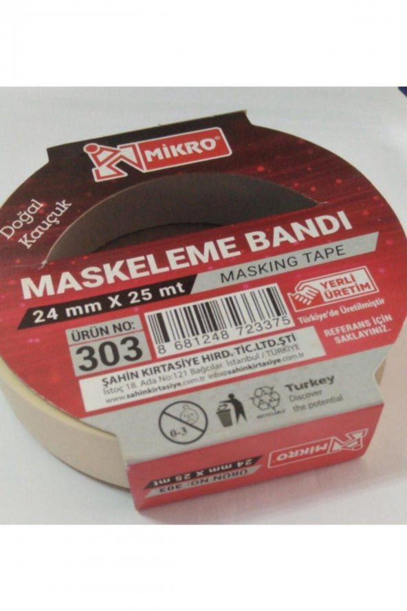 Mikro Maskeleme Bandı 303 24mmx25mt ürün görseli 1