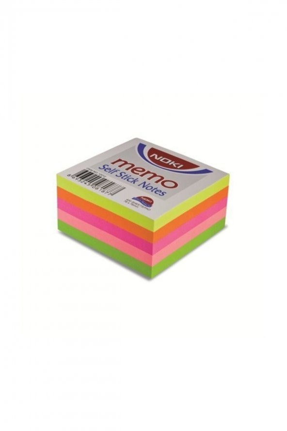 Noki Memo 12012 75 X 75 Mm Neon Küp Yapışkanlı Not Kağıdı 400 Yaprak Neon ürün görseli 1