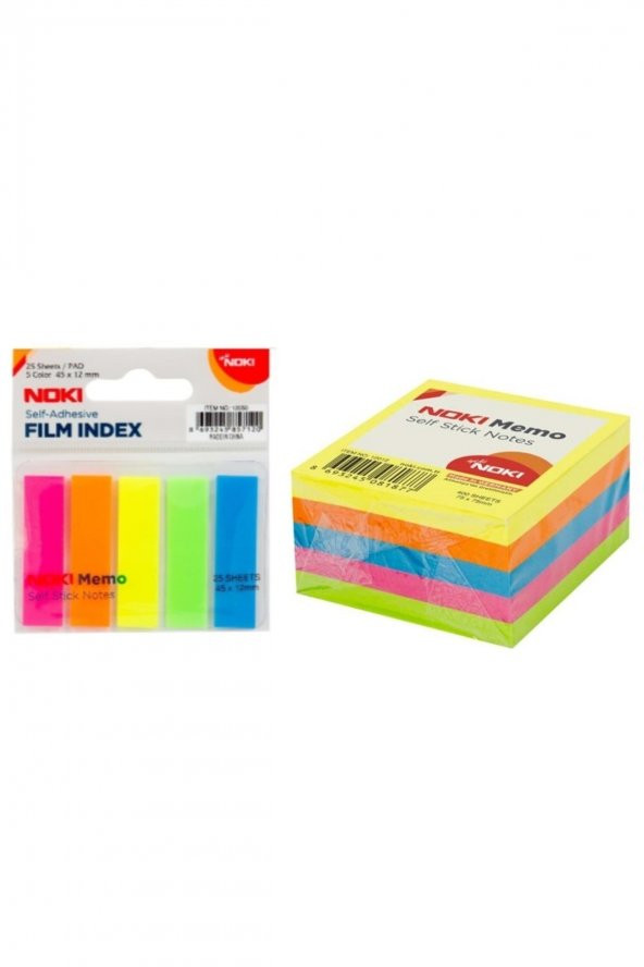 Noki 400lü Yapışkanlı Not Kağıdı 75x75mm Ve 5li Film Index ürün görseli 1