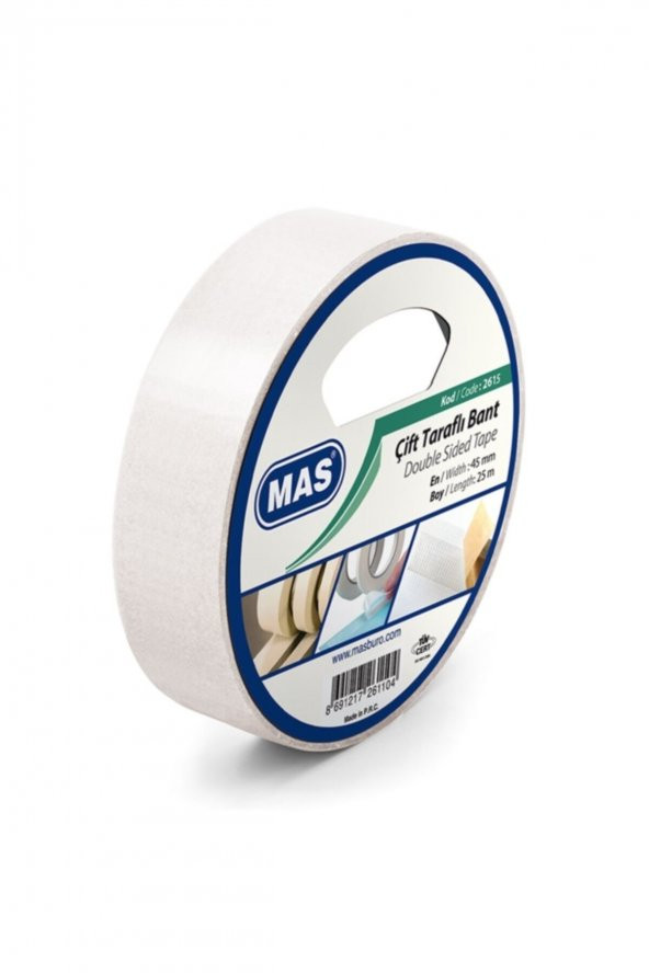 Mas Çift Taraflı Kağıt Bant 45mm X 25 Metre 2615 ürün görseli 1