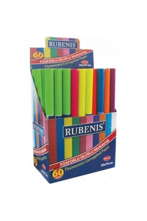 Rubenis 50*70 Cm Fosforlu Oluklu Mukavva ürün görseli 1
