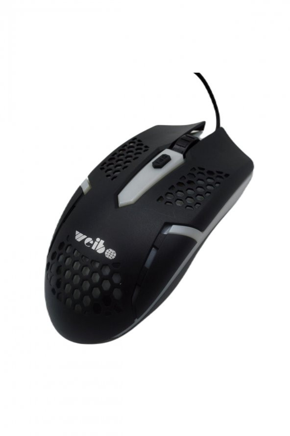 Linea Weibo M-37 1600/2400/3200 Dpi Kablolu Rgb Ledli Oyuncu Mouse ürün görseli 1