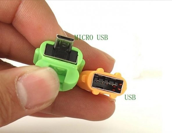 Android Adam Micro USB OTG Çevirici - Beyaz - Resim 2