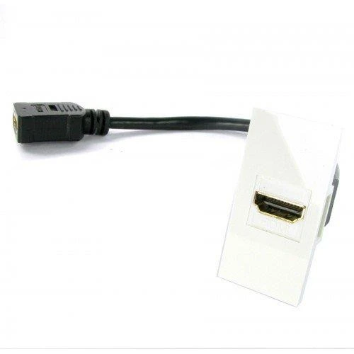 22.5x45 HDMI Kablolu Dişi - Dişi Priz Modülü ürün görseli 1