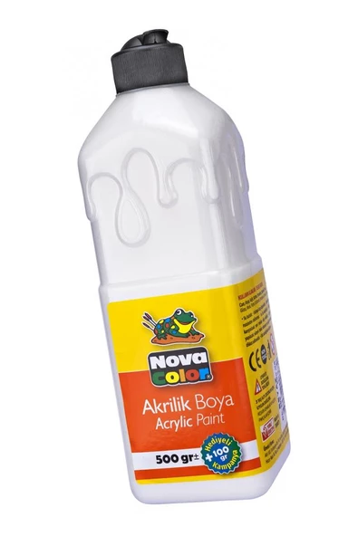 Akrilik Boyası 500 Gr 1 Adet Su Bazlı Akrilik Boya Honi Sanatsal Boya Tuval Ahşap Metal Ağaç Taş Beton ürün görseli 1