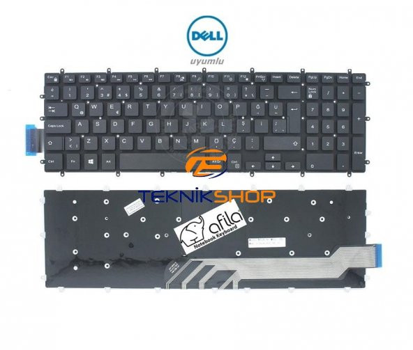 Dell G3 17 3779 Notebook Klavyesi - Siyah - TR - Resim 4