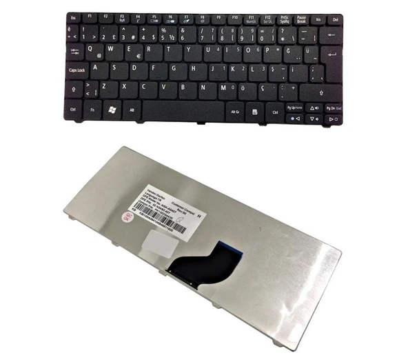 Acer One D260,D260-23660,D260-2380 Notebook Klavye Siyah TR - Resim 2