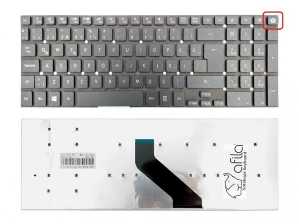 Packard Bell LS44 TS14 TS44 VG70 Notebook Klavyesi (Siyah TR) - Resim 2