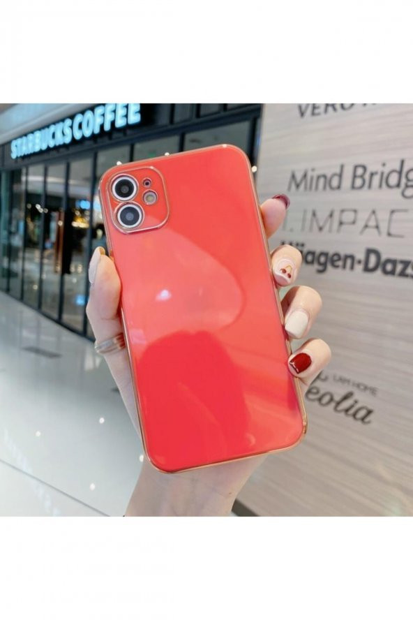 Iphone 12 Pro Kamera Korumalı Gold Detaylı Electro Lüx Silikon Kapak ürün görseli 1