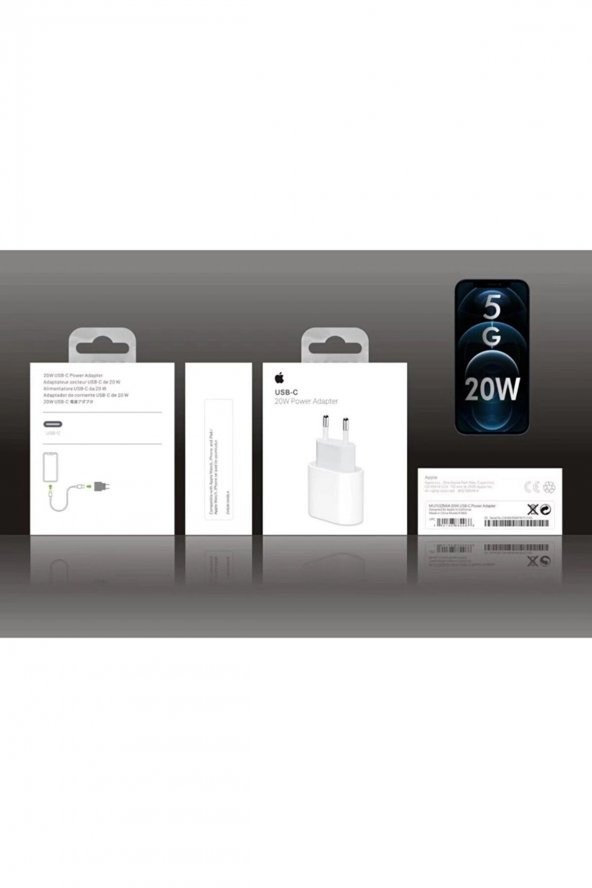 20w Usb-c Power Adaptör Whıte Apple 20w Usb-c Power - Resim 2