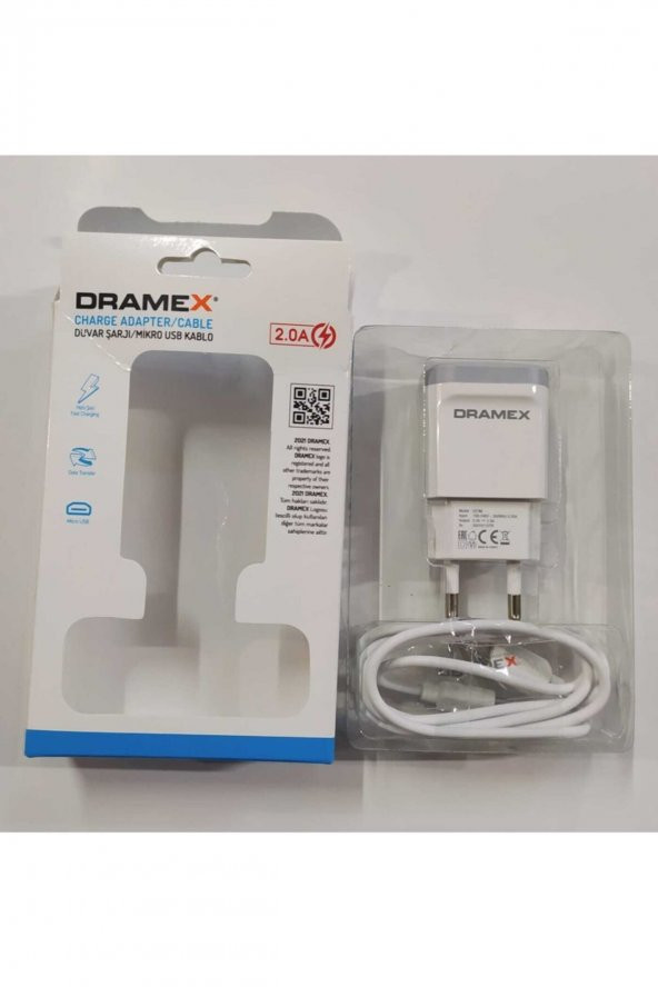 Dramex Duvar Şarlı/mikro Usb Kablo 2,0 Amper ürün görseli 1