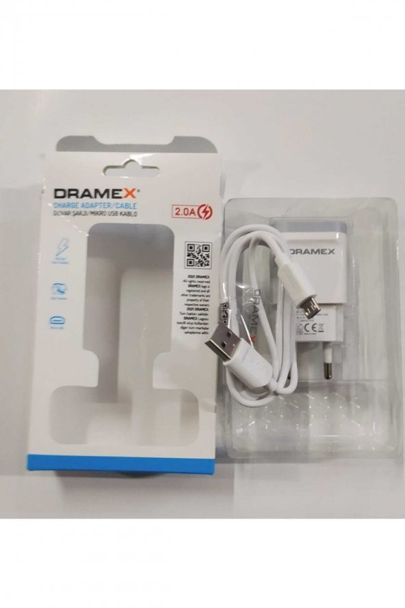 Dramex Duvar Şarlı/mikro Usb Kablo 2,0 Amper - Resim 3