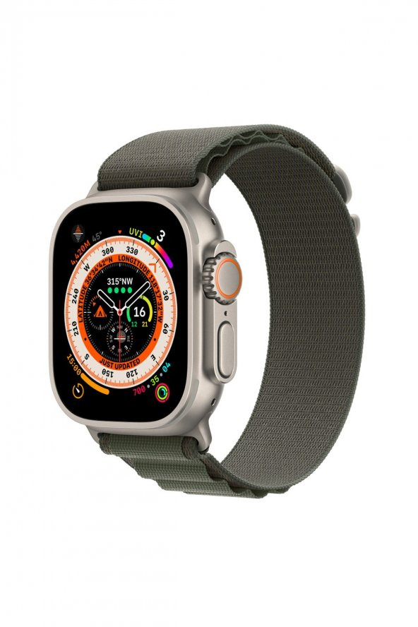 Apple Watch Ultra Kordon Alpine Loop Yeşil - Resim 3