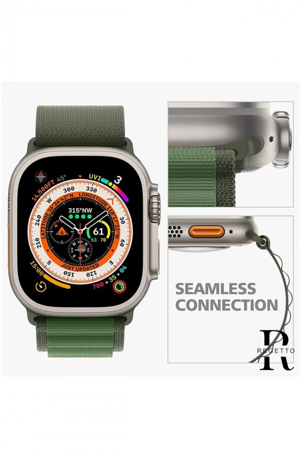 Apple Watch Ultra Kordon Alpine Loop Yeşil - Resim 4