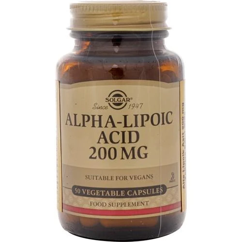 Solgar Alpha Lipoic Acid 200 mg 50 Kapsül 033984000582 ürün görseli 1