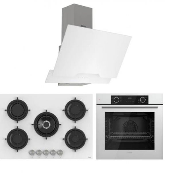 Ferre Fryart Rs Serisi Beyaz Ankastre Cam Set D064 + RS036 + XE63CB ürün görseli 1