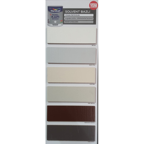 Marshall Solvent Bazlı Panel Kapı Boyası 0,75 lt - Resim 2