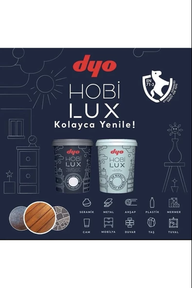 DYO SU BAZLI SAF AKRİLİK İPEK MAT BOYA 0,4 litre ürün görseli 1