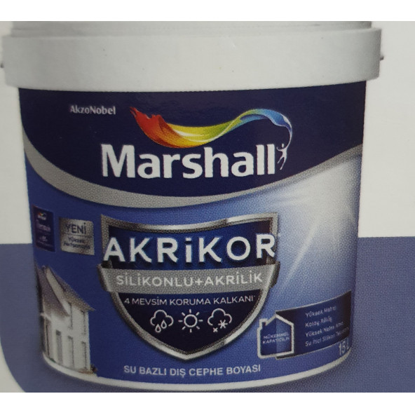 Marshall Marshall Akrikor+Silikonlu Akrilik Boya 1 litre ürün görseli 1
