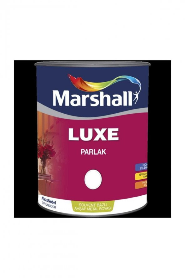 Marshall Luxe Parlak Beyaz Sentetik Yağlı Boya 0.75 lt ürün görseli 1