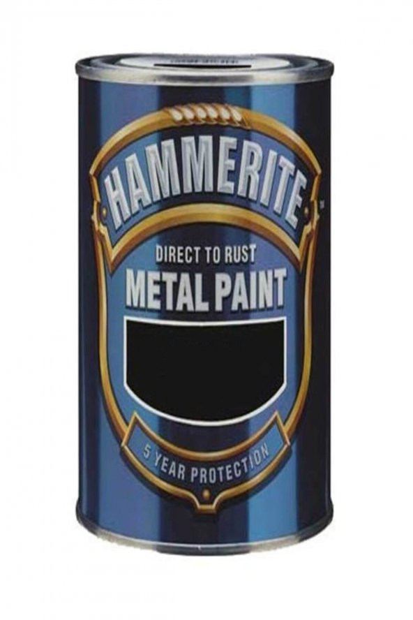 Marshall Hammerite Direkt Pas Üstü Pürüzsüz Metal Boyası Gri 0.75 Lt ürün görseli 1