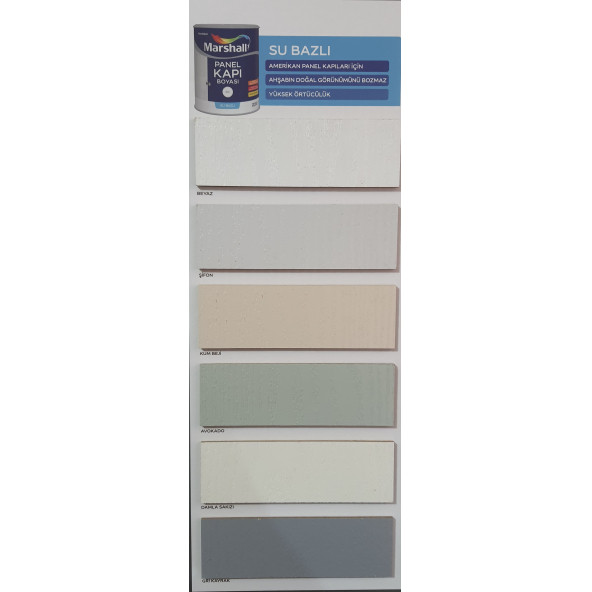 Marshall Marshall Su Bazlı Panel Kapı Boyası 2,5 lt - Resim 2