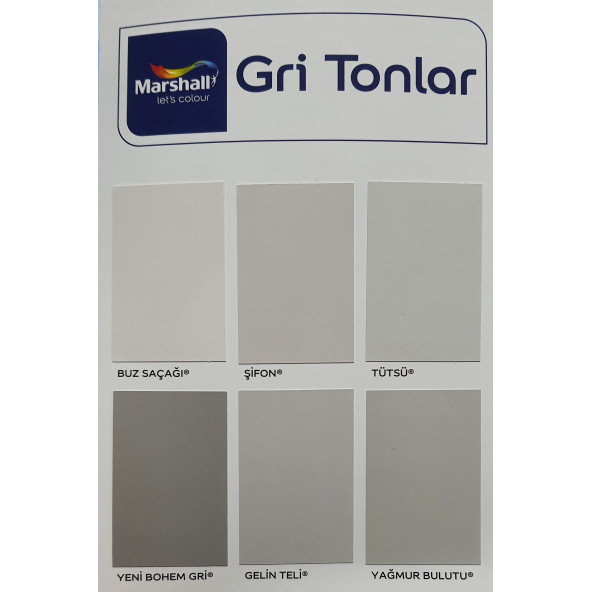 Marshall Silikonlu Özel Mat Boya 1 LT - Resim 10