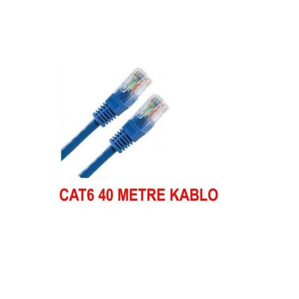 Cat6 İnternet Ethernet Rj45 Lan Kablosu 40 Metre - Resim 3