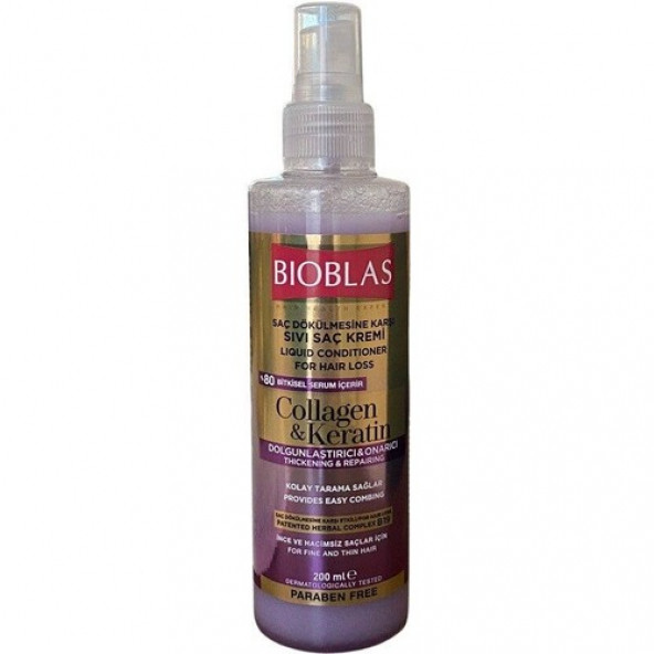 Bioblas Kolajen & Keratin Sıvı Saç Kremi 200 ml ürün görseli 1