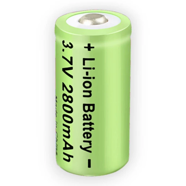 16340 CR123A 2800mAh 3.7V Li-ion Şarj Edilebilir Pil ürün görseli 1