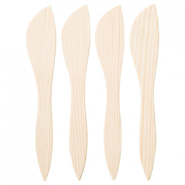 4 Adet Tereyağı Bıçağı, MeridyenDukkan Çam 24 cm 4 Lü ürün görseli 1