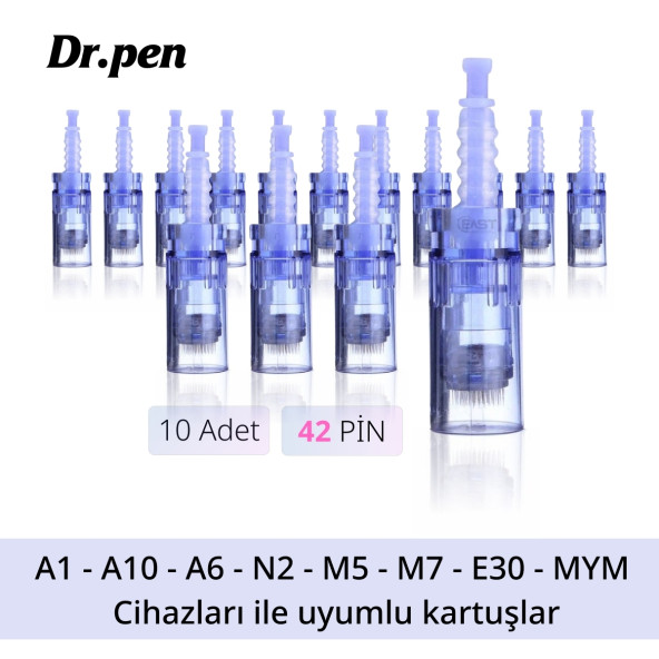 Dermapen iğnesi - Mavi (42 iğneli - 10 adet) ürün görseli 1