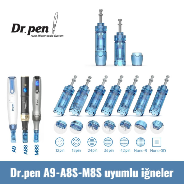 Dermapen Iğnesi Nano Pin 10 Adet A9 Model Için Orjinal - Resim 2