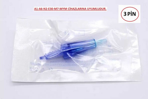10 adet 3 Pin Iğne Dövme ve Kalıcı Makyaj iğnesi ürün görseli 1