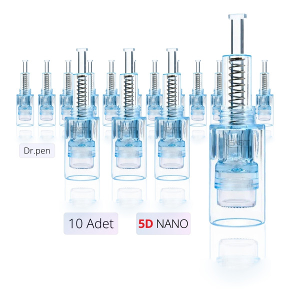 Dr pen Dermapen Iğnesi Dr. Pen X5 Uyumlu 5D Nano Pin 10 Adet ürün görseli 1