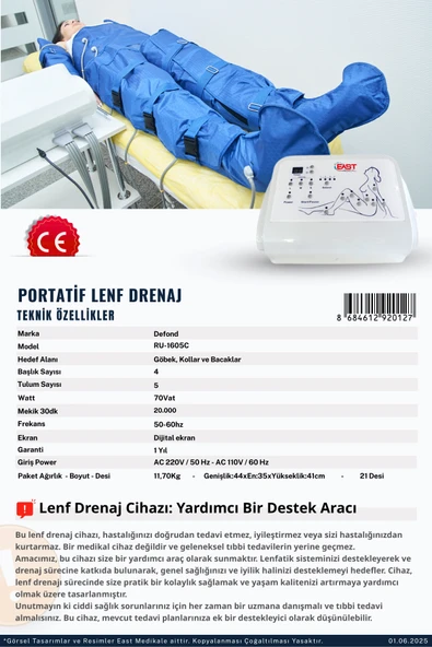 Lenf Drenaj Masa Üstü - Resim 5